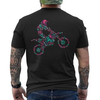 Dirt Bike Rider Motocross Enduro Dirt Biking Boy Men's T-shirt Back Print | Mazezy