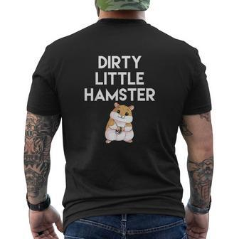 Dirty Little Hamster Cute Hamster Picture Mens Back Print T-shirt - Thegiftio UK