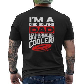 Disc Golf I'm A Disc Golfing Dad Father Day Disc Golf Player Mens Back Print T-shirt | Mazezy