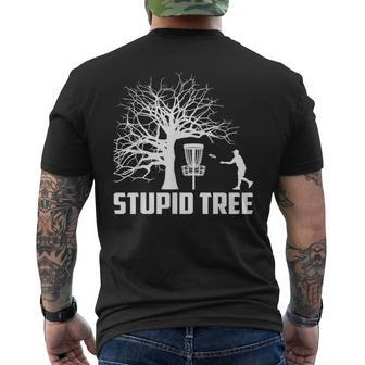 Disc Golf Stupid Tree Disc Golf Men's T-shirt Back Print - Monsterry