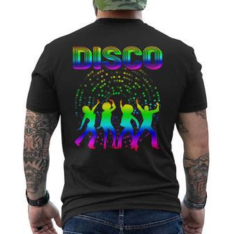 Disco 70S Disco Themed Vintage Retro Dancing Men's T-shirt Back Print - Monsterry
