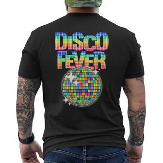 Disco Ball Themed Vintage Disco Fever Dancing Men's T-shirt Back Print - Thegiftio UK