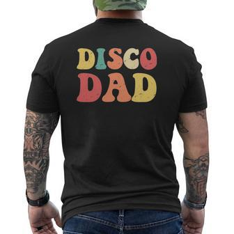Disco Dad 1970'S Disco King Matching Couple S Essential Mens Back Print T-shirt | Mazezy