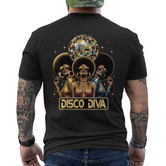 Disco Diva 70S 80S Dancing Party Retro Vintage Disco Men's T-shirt Back Print - Monsterry CA