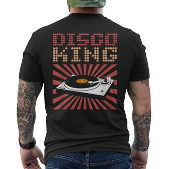 Disco King 70S Disco Themed Vintage Retro Men's T-shirt Back Print - Monsterry