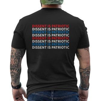 Dissent Is Patriotic Shirt Collar Rbg I Dissent Mens Back Print T-shirt - Thegiftio