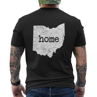Distressed Ohio Home Shirt Ohio Shirt Mens Back Print T-shirt - Thegiftio UK