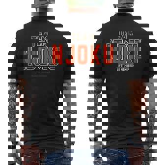 Distressed Team Njoku Proud Family Last Name Surname Men's T-shirt Back Print | Seseable UK