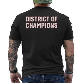 District Of Champions Washington DC Men's T-shirt Back Print - Monsterry AU