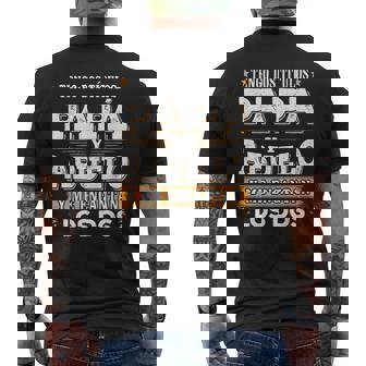 Divertido Abuelo Regalo Día Del Padre Papá Y Abuelo Camiseta Hombre Estampado Espalda - Regaloses