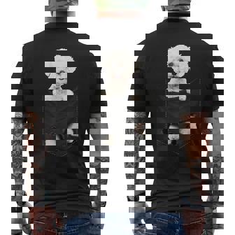 Divertido Bichón Frisé En Tu Bolsillo Para Los Amantes De Los Perros Bichon Frise Camiseta Hombre Estampado Espalda - Regaloses