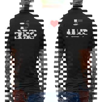 Divertido Me Encantan Los Dilf Me Encantan Los Dilf Red Heart Cool Camiseta Hombre Estampado Espalda - Regaloses