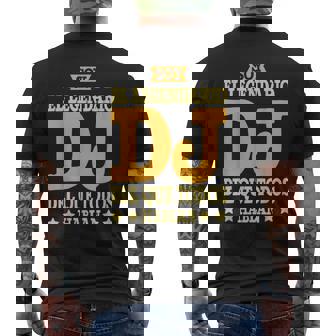 Dj Profesión Divertida Dj Camiseta Hombre Estampado Espalda - Regaloses