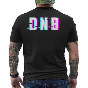 Dnb Drum And Bass Edm Music Men's T-shirt Back Print - Thegiftio UK