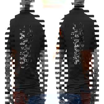 My Doberman Is Harmless Doberman Cita Pinscher Divertida Camiseta Hombre Estampado Espalda - Regaloses