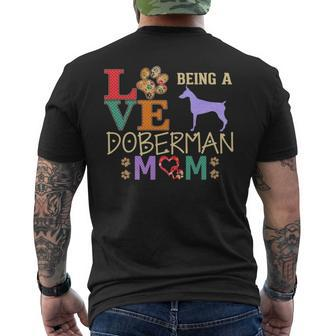 Doberman Pinscher For Doberman Dog Lovers Men's T-shirt Back Print | Mazezy