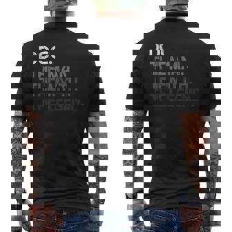 Doc Doctor The Man Myth Legend Men's T-shirt Back Print - Monsterry