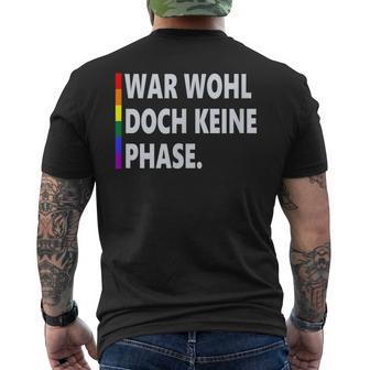 Doch Keine Phase Lgbt Queer Csd Gay Pride Flag Lgbt T-Shirt mit Rückendruck - Seseable