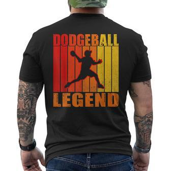 Dodgeball Legend Dodgeball Men's T-shirt Back Print - Monsterry