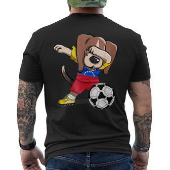 Dog Dabbing Venezuela Soccer Jersey Venezuelan Football Men's T-shirt Back Print - Monsterry DE