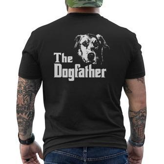 Dog Dad Dogfather Quote Mens Back Print T-shirt | Mazezy