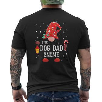 The Dog Dad Gnome Matching Family Christmas Gnome Pajama Tee Mens Back Print T-shirt | Mazezy
