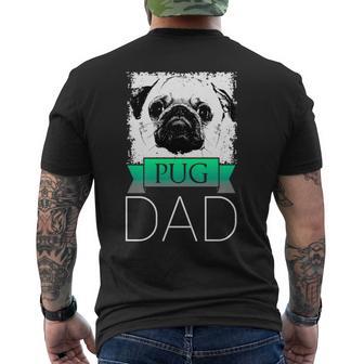 Dog Dad Pug Hunde Mops Papa T-Shirt mit Rückendruck - Geschenkecke