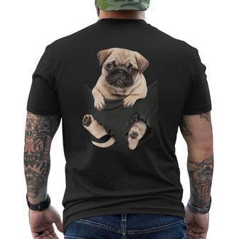 Dog Lovers Pug In Pocket Dog Pug Men's T-shirt Back Print - Monsterry