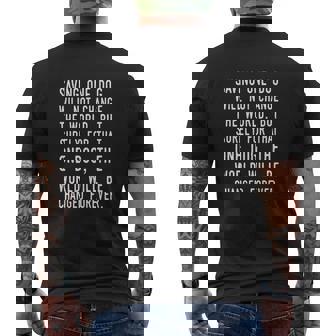 Dog Rescue Humane Societys Mens Back Print T-shirt - Thegiftio