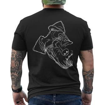 Dog Schnauzer T-Shirt mit Rückendruck - Seseable