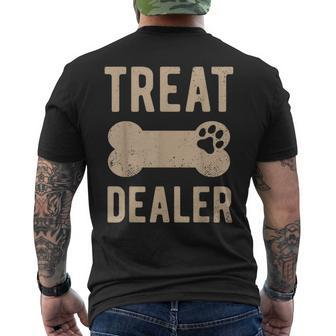 Dog Treat Dealer Humor Dog Owner Dog Treats Dog Lover Men's T-shirt Back Print - Seseable