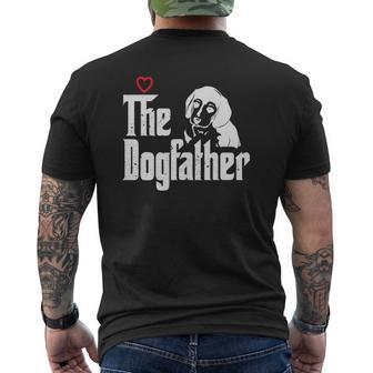 The Dogfather Beagle Dog Dad Father's Day Mens Back Print T-shirt | Mazezy AU