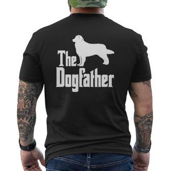 The Dogfather Bernese Mountain Dog Dog Mens Back Print T-shirt | Mazezy