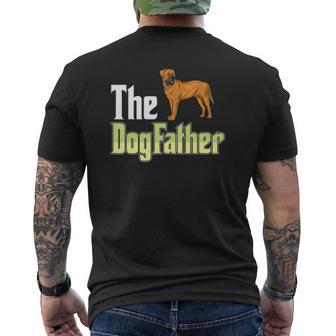 The Dogfather Bullmastiff Dog Owner Father’S Day Mens Back Print T-shirt | Mazezy
