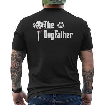 The Dogfather Dalmatian Dog Dad Father Day Mens Back Print T-shirt - Thegiftio UK