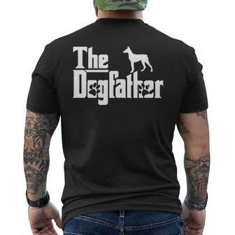 The Dogfather Doberman Pinscher Dog Owner Men's T-shirt Back Print | Mazezy