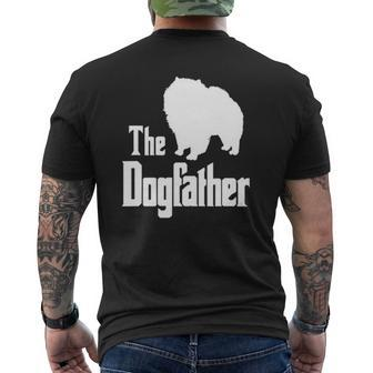 The Dogfather Dog Chow Chow Mens Back Print T-shirt | Mazezy