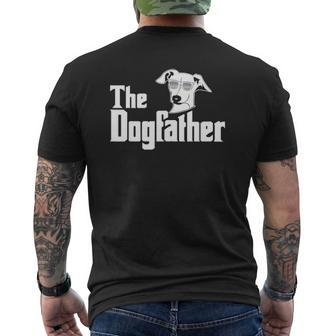 The Dogfather Greyhound Mens Back Print T-shirt | Mazezy