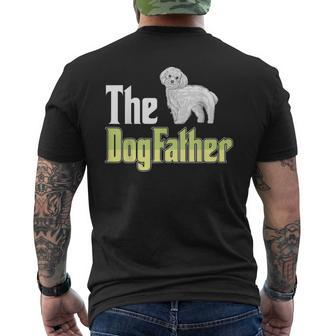 The Dogfather Maltese Dog Owner Father’ Day Men's T-shirt Back Print - Monsterry DE