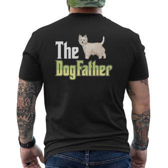 The Dogfather West Highland White Terrier Dog Owner Mens Back Print T-shirt | Mazezy
