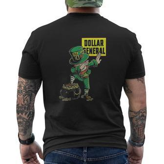 Dollar General Leprechaun St Patricks Day Mens Back Print T-shirt - Thegiftio