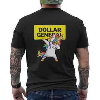 Dollar General Unicorn Dabbing T Shirt Mens Back Print T-shirt - Thegiftio UK