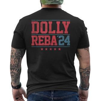 Dolly And Reba '24 Men's T-shirt Back Print - Monsterry
