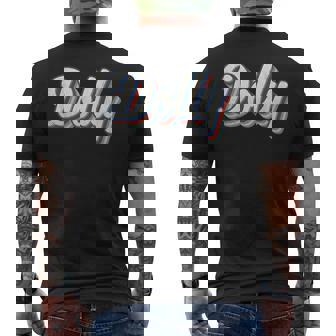 Dolly Retro Outfit Western Dolly Men's T-shirt Back Print | Seseable CA