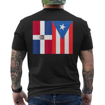 Dominirican Puerto Rico And Republica Dominicana Pride Men's T-shirt Back Print - Monsterry UK