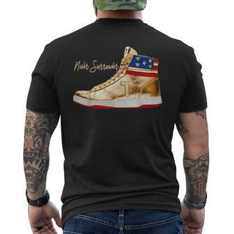 Donald Trump Patriotic Sneakers Pro Trump 2024 Men's T-shirt Back Print - Seseable