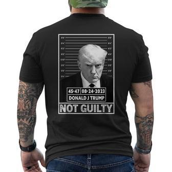 Donald Trump Police Hot Not Guilty President Legend Men's T-shirt Back Print - Seseable