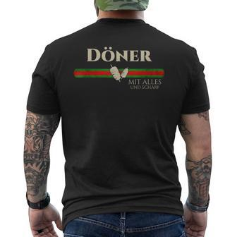 Doner Kebab For Turks And Doner Lovers Doner Man T-Shirt mit Rückendruck - Seseable