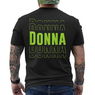 Donna Idea First Name Donna Men's T-shirt Back Print - Monsterry