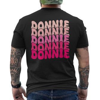 Donnie Vintage Personalized Name I Love Donnie Men's T-shirt Back Print | Seseable FR